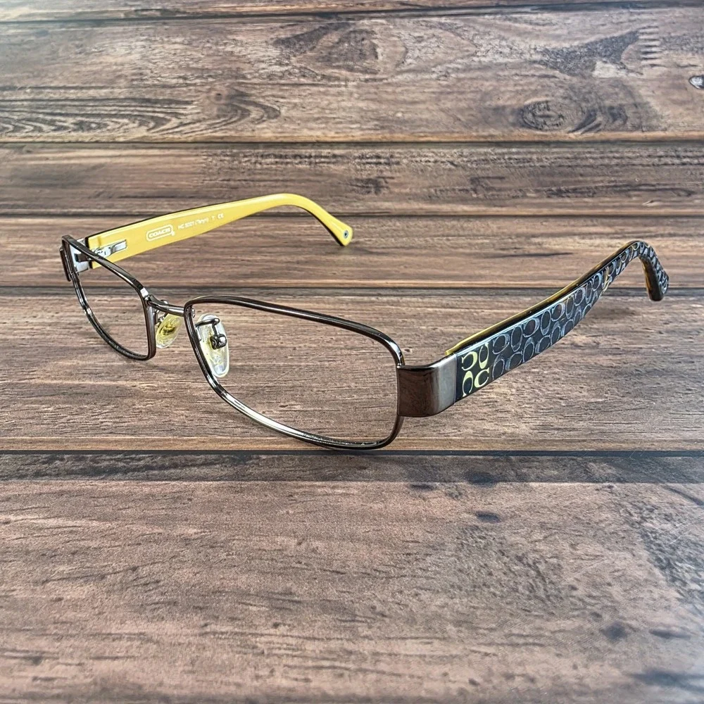 Coach‎ HC 5001 Taryn Dark Brown Rectangle Eyeglasses 52-16-135 FRAMES ONLY